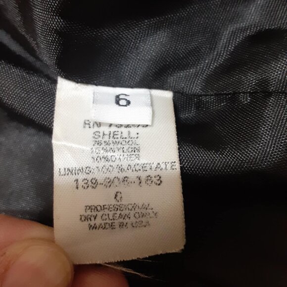 Marvin Richards Double Breasted Gray Wool Blend Pea coat Women's Size 6 - Picture 8 of 14